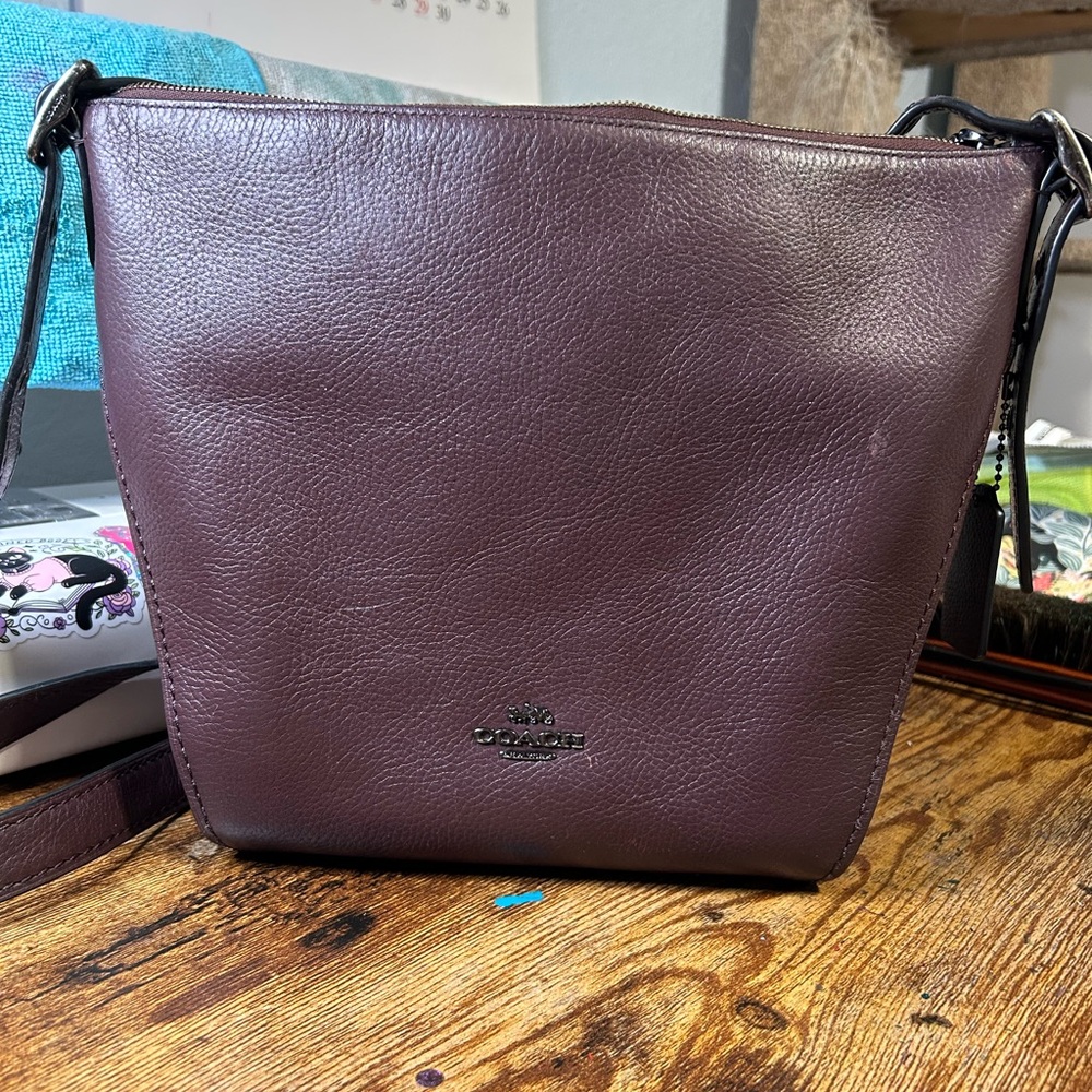 Coach Small Dufflette Crossbody 21377 Oxblood